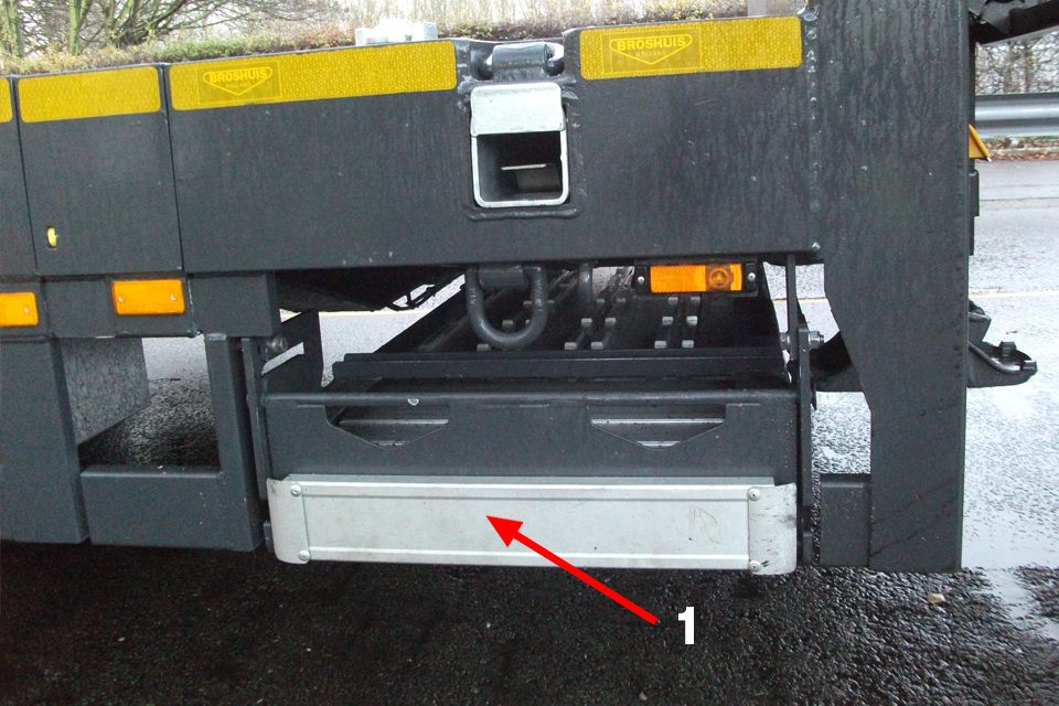 Individual Vehicle Approval (IVA) vehicle side guards (lateral