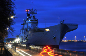 HMS Illustrious in Copenhagen, Denmark