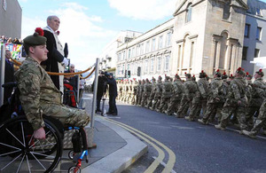 3rd Battalion The Royal Regiment of Scotland on parade
