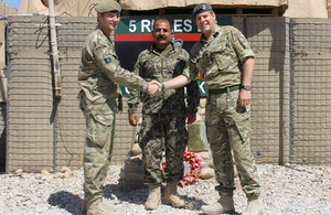 Lieutenant Colonel Tom Copinger-Symes with Lieutenant Colonel Zac Stenning