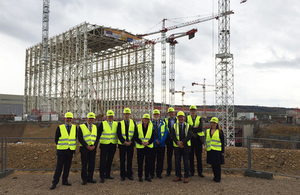 UKAEA Board in front of ITER Tokamak complex