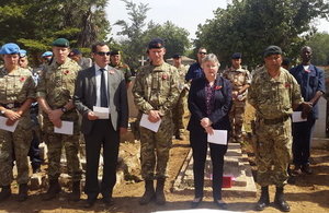 Remembrance Day Ceremony at the Christian Cemetery in Bamako Coura
