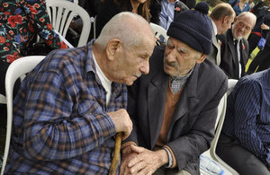 Lebanese & Palestinian veterans at Beirut Commonwealth War Grave Cememtery