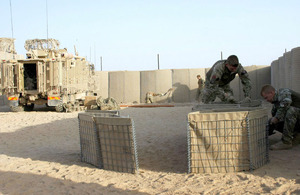 Sappers building Checkpoint Khaki