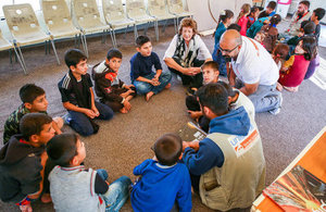The Baroness visiting Harsham Camp