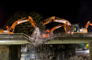 Fort bridge demolition