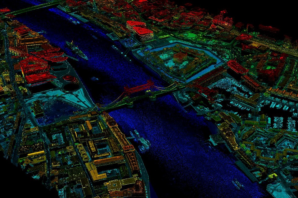 LIDAR data of Tower Bridge