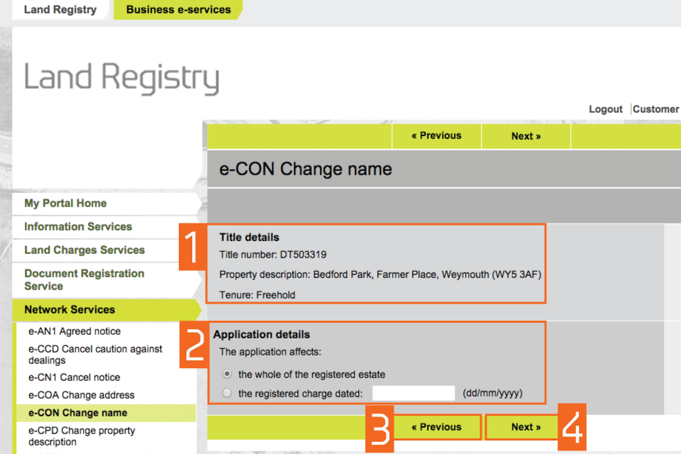 Land registry correcting a best sale name mistake