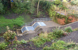 New culvert screen on Ibbot Royd Clough