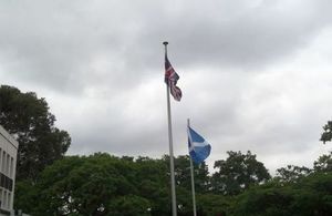 Saltire and union jack