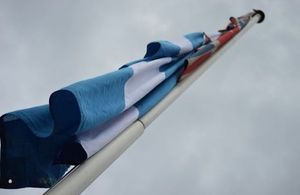 Saltire and Union flag