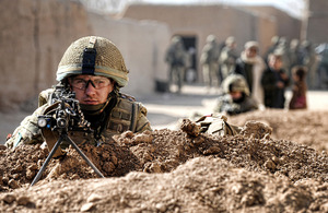 A soldier from 3rd Battalion The Parachute Regiment