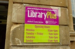 LibraryPlus sign