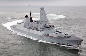 HMS Diamond - the Royal Navy's third Daring Class destroyer built by BAE Systems in Govan