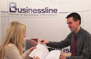 Consultation underway at Wrexham Businessline. Photo credit: Wrexham Library Service