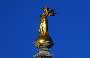 Lady Justice Old Bailey London
