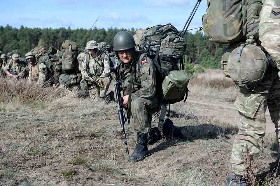 British and Polish troops training together on a previous Exercise Anakonda. Crown Copyright.