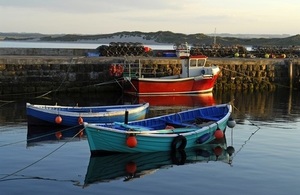 Harbour with 2 boats
