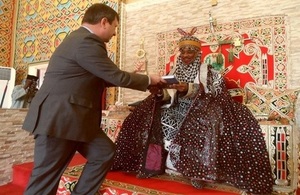 The British High Commissioner , Paul Arkwright was hosted to a reception at the Emir's palace