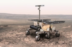Artist's impression of Exomars rover.