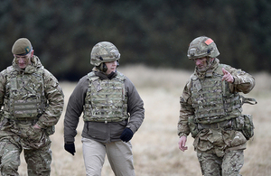 The Minister of State for the Armed Forces, Penny Mordaunt, visited the Infantry Battle School (IBS) in Brecon, Wales.