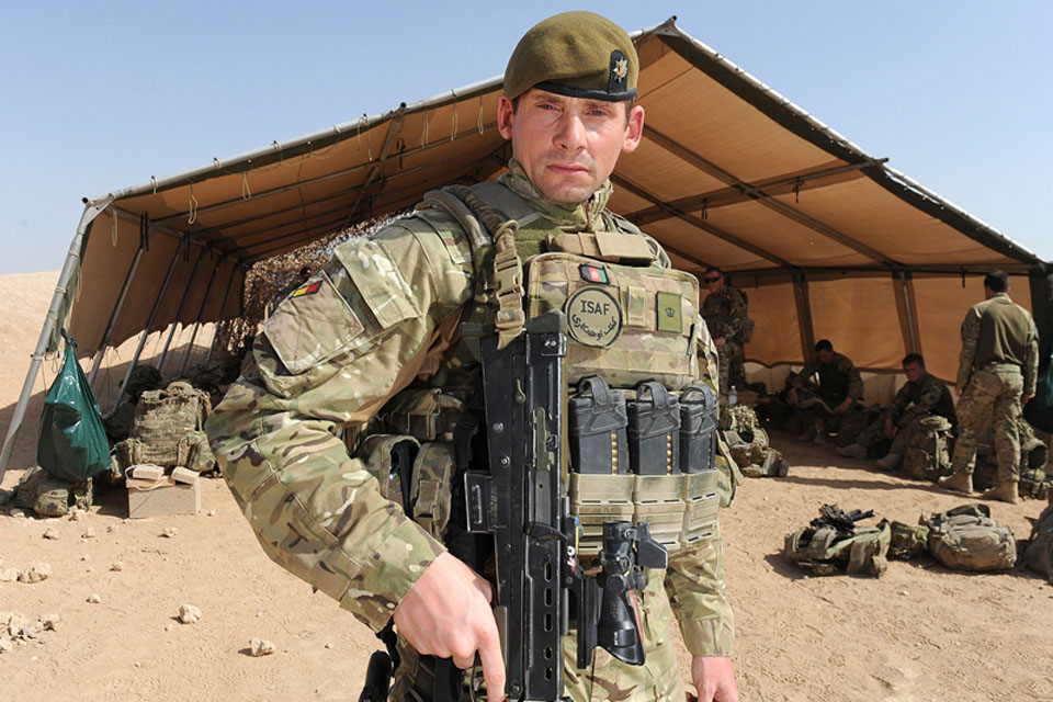 Major Matt Woodeson, Officer Commanding of A 'Norfolk' Company, 1st Battalion The Royal Anglian Regiment