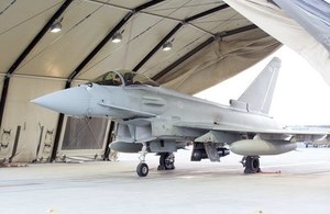 Typhoon aircraft. Crown Copyright.