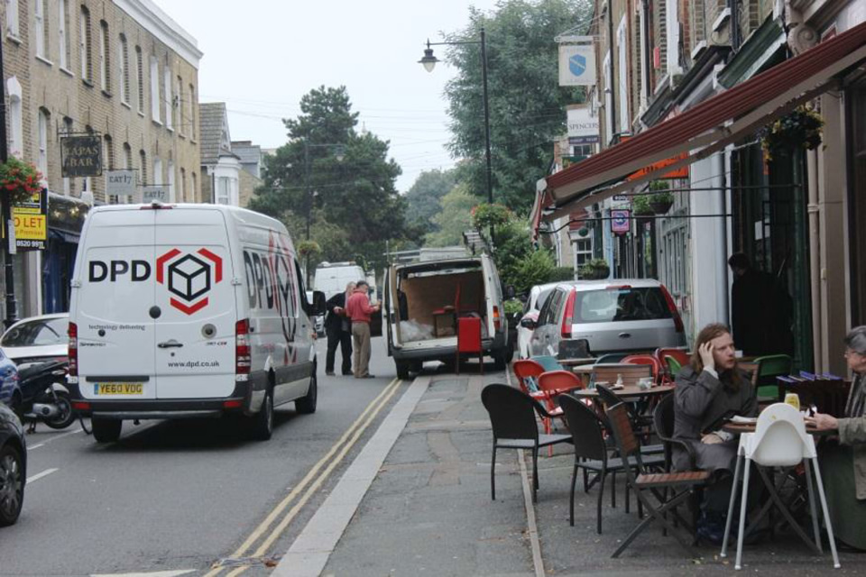 Street conditions in Walthamstow Village before the trial.