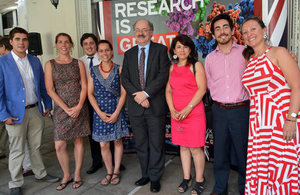 Sir Mark Walport with participants of Newton-Picarte Fund projects.
