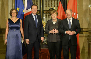 The Prime Minister with Chancellor Merkel.