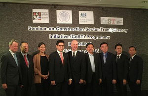 Thailand and the UK partnership in promoting Construction Sector Transparency (CoST) Initiative