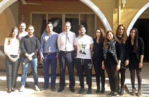 University of Cyprus students with HC Ric Todd