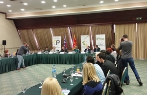 Debate on the importance of media as guardians of the public interest in Macedonia.