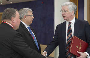 Defence Secretary visits Finmeccanica Airborne and Space Systems Division