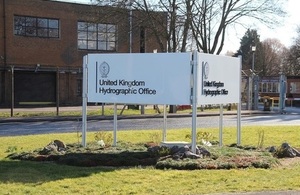 UKHO site entrance on Admiralty Way