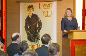 Minister for the Armed Forces speaking at the Churchill War Rooms on International Women's Day