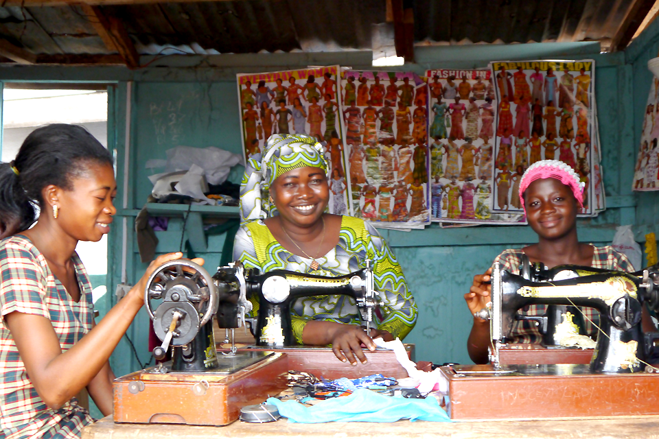 Photograph of a sewing business