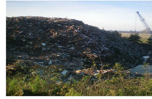 The very large pile of rubbish at North Runcton