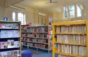 One of Warwickshire's community libraries: Harbury.