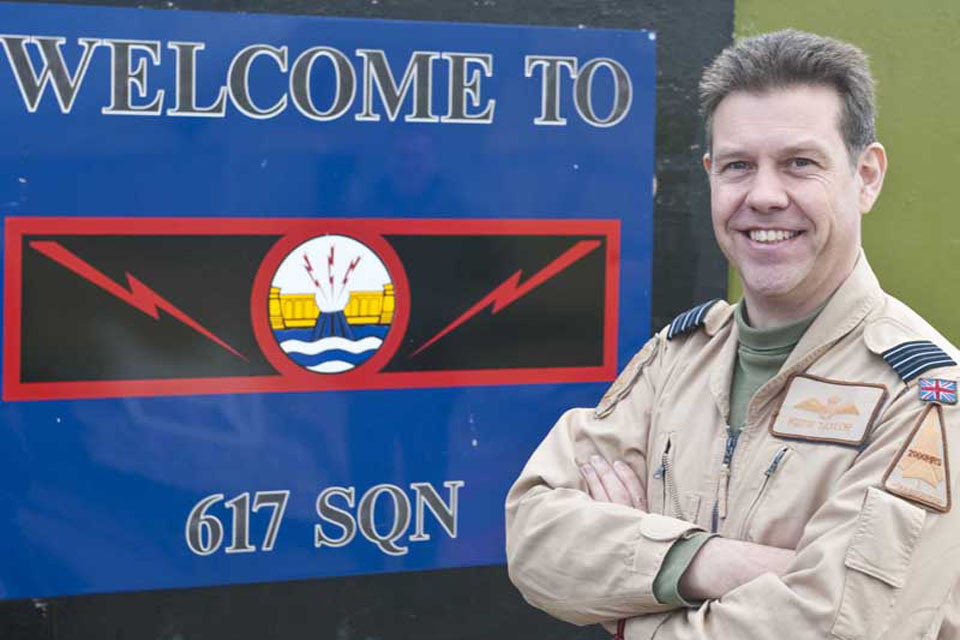 Wing Commander Keith Taylor, Officer Commanding 617 Squadron  