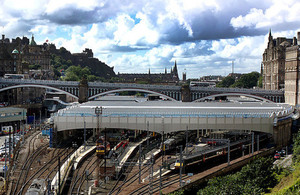 Edinburgh Waverley Station.