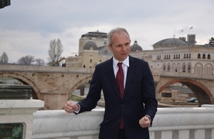 UK Minister for Europe David Lidington pays visit to Macedonia for talks with political leaders.