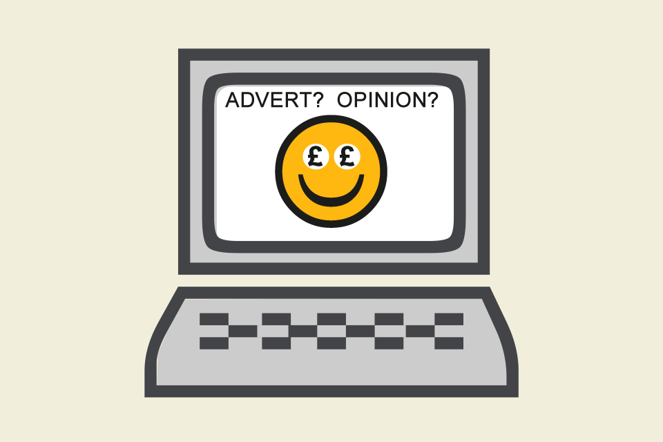 An illustration of online endorsements.