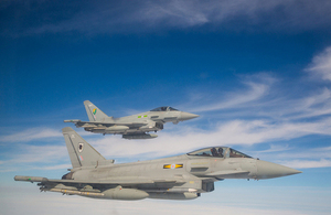 RAF Typhoon. Crown Copyright.