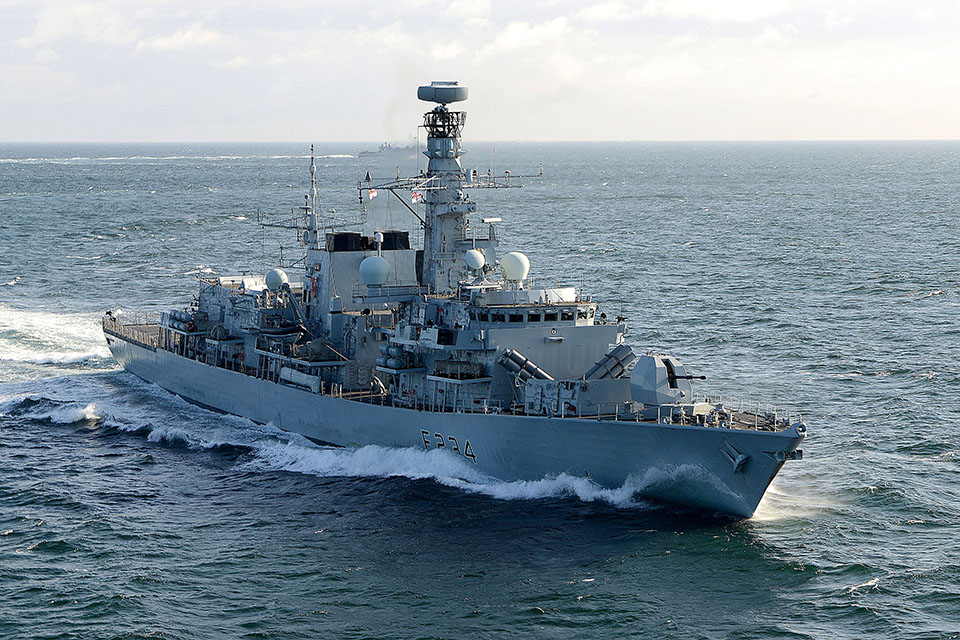 HMS Iron Duke. Crown Copyright.