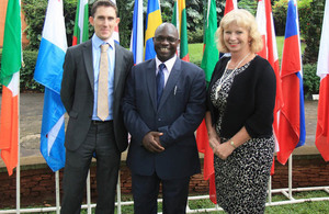 Joe Bolton, Livingstone Sewanyana and Alison Blackburne