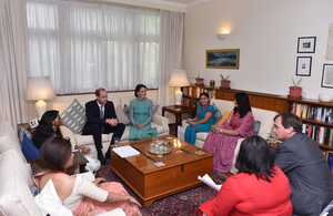 The Duke and Duchess of Cambridge with women's rights advocates