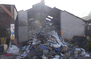 The waste transfer station in Torpoint, Cornwall
