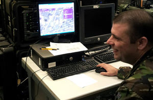 Staff Sergeant Antony Giles developed the GeoViewer application, which provides a secure user interface through which to access the geospatial information collected by DataMan