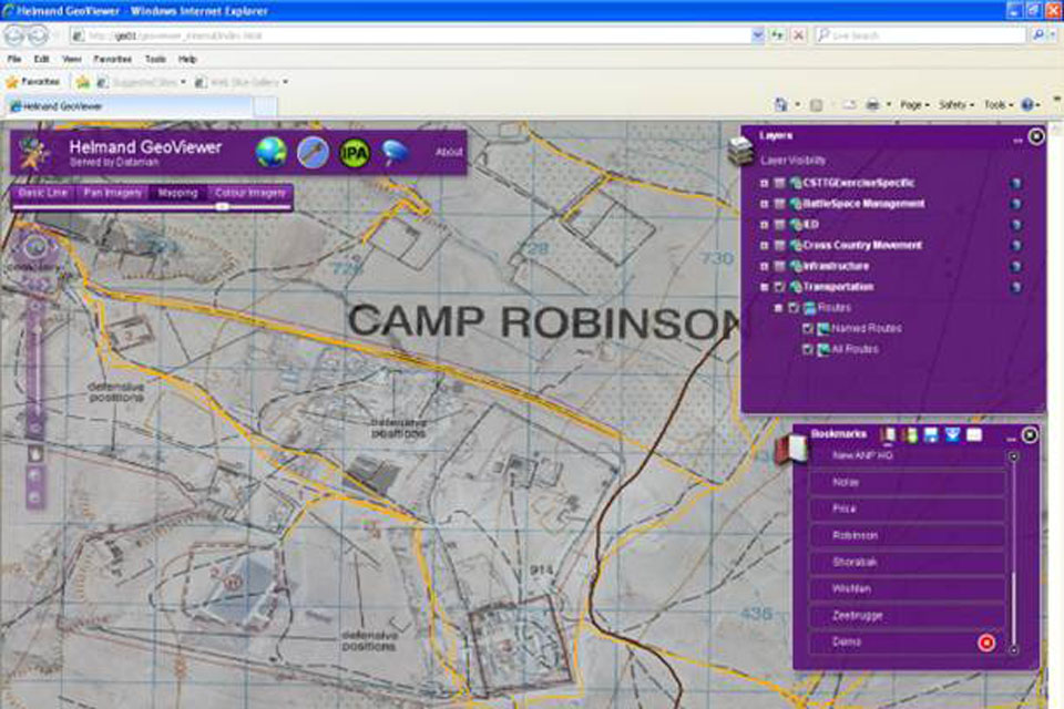 A sample screenshot of GeoViewer displaying geospatial data collated by DataMan